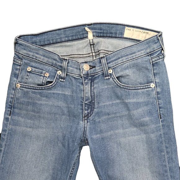 RAG & BONE Light Wash  Skinny Capris 26 - Picture 3 of 6